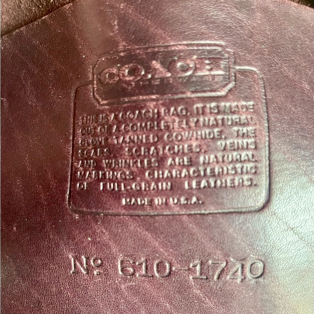RARE Coach Vintage Oxblood Saddle Leather Crossbody - Picture 5 of 8